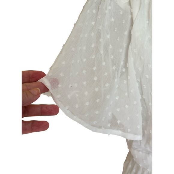 Draper James RSVP white dotted swiss maxidress, Easter, modest, romantic, bridal - Picture 5 of 7
